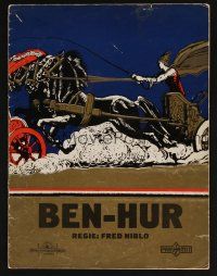 1e403 BEN-HUR German program '25 great art of Ramon Novarro riding in chariot race!