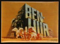 1e002 BEN-HUR lenticular Japanese 4x6 postcard R1969 Charlton Heston, William Wyler classic!