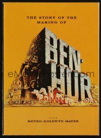 1e148 BEN-HUR program R69 Charlton Heston, William Wyler classic religious epic, cool chariot art!
