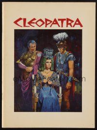 1e154 CLEOPATRA program '63 Elizabeth Taylor, Richard Burton, Rex Harrison, Howard Terpning art!