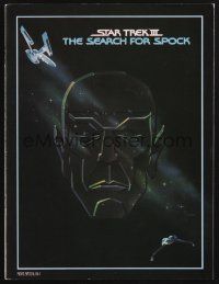 1e190 STAR TREK III program '84 The Search for Spock, cool art of Leonard Nimoy by Gerard Huerta!