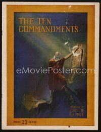 1e193 TEN COMMANDMENTS program '23 Cecil B. DeMille epic, Theodore Roberts as Moses!
