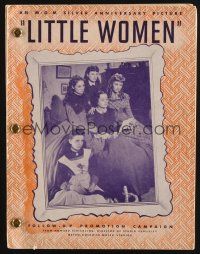 1e045 LITTLE WOMEN follow-up promo book '49 June Allyson, Elizabeth Taylor, Lawford, Janet Leigh
