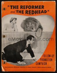 1e049 REFORMER & THE REDHEAD follow-up promo book '50 June Allyson, Dick Powell & lion!