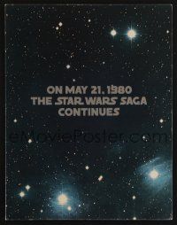 1e053 EMPIRE STRIKES BACK promo brochure '80 George Lucas sci-fi classic, the saga continues!