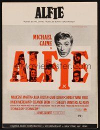 1e731 ALFIE sheet music '66 British cad Michael Caine loves them and leaves them, ask any girl!