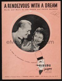 1e849 POPPY sheet music '36 Rochelle Hudson, Richard Cromwell, A Rendezvous with a Dream!