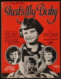 1e893 THAT'S MY BABY sheet music '23 great images of cute Baby Peggy!