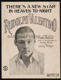 1e895 THERE'S A NEW STAR IN HEAVEN TONIGHT sheet music '26 Rudolph Valentino tribute!