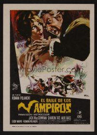 1e318 FEARLESS VAMPIRE KILLERS Spanish herald '68 Roman Polanski, great comedy horror art!