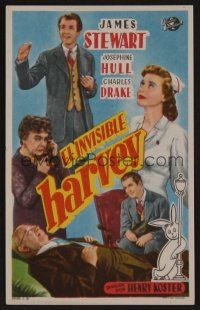 1e331 HARVEY Spanish herald '52 Josephine Hull, James Stewart & 6 foot imaginary rabbit!