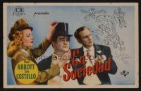 1e343 IN SOCIETY Spanish herald '44 Bud Abbott & Lou Costello, sexy Marion Hutton!