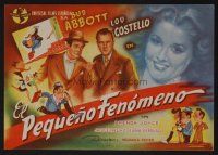 1e355 LITTLE GIANT Spanish herald '46 Bud Abbott & Lou Costello sell vaccuum cleaners!