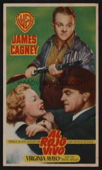 1e395 WHITE HEAT Spanish herald '49 James Cagney in classic film noir, top of the world, Ma!