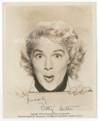1e204 BETTY HUTTON signed 8x10 still '51 wacky close portrait making a funny face!