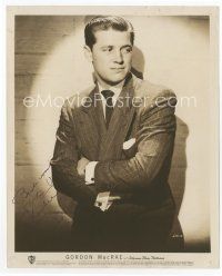1e224 GORDON MACRAE signed 8x10 still '50 waist-high youthful portrait in tie and jacket!