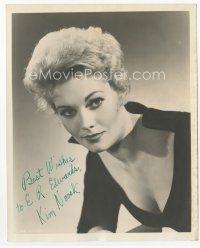 1e240 KIM NOVAK signed deluxe 8x10 still '56 great close up of the sexy blonde star!