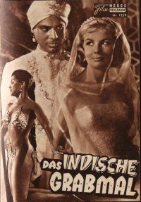 1e488 INDIAN TOMB Austrian program '59 Fritz Lang, sexy Debra Paget, different images!