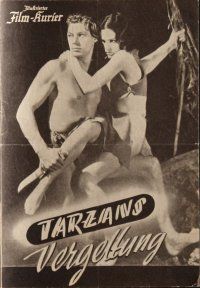 1e522 TARZAN & HIS MATE Austrian program R54 Johnny Weissmuller & Maureen O'Sullivan, different!