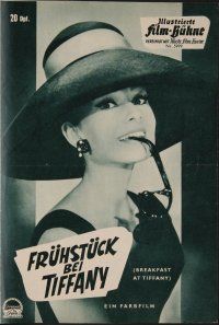 1e406 BREAKFAST AT TIFFANY'S German program '61 different images of sexy elegant Audrey Hepburn!