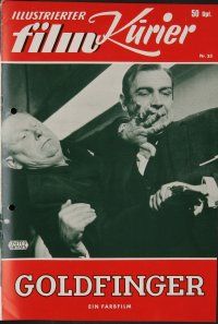 1e421 GOLDFINGER German program '65 great different images of Sean Connery as James Bond!
