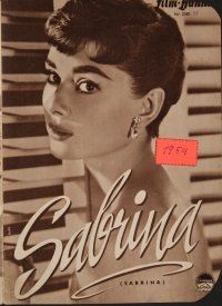 1e448 SABRINA German program '54 Audrey Hepburn, Bogart, Holden, Billy Wilder, different images!