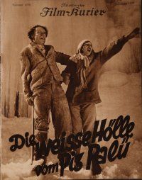 1e460 WHITE HELL OF PITZ PALU German program '29 directed by G.W. Pabst, Leni Riefenstahl