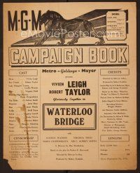 1f246 WATERLOO BRIDGE Australian pressbook R40s Vivien Leigh & Robert Taylor in World War II!