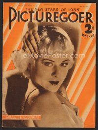 1f332 PICTUREGOER English magazine May 25, 1935 head & shoulders c/u of sexy Paulette Goddard!