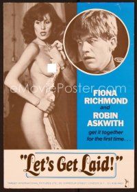 1f312 LET'S GET LAID English pressbook '78 many images of sexy naked English Fiona Richmond!