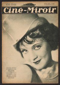 1f351 CINE-MIROIR French magazine January 16, 1931 Marlene Dietrich in von Sternberg's Blue Angel!