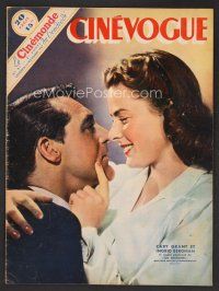 1f358 CINEVOGUE French magazine November 14, 1947 Cary Grant & Ingrid Bergman in Notorious!