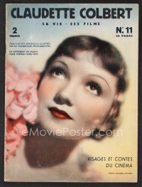 1f359 CLAUDETTE COLBERT French magazine '30s special issue of completely about her!