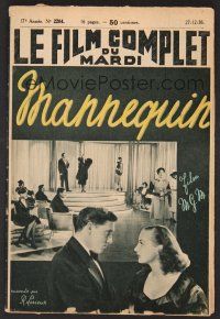 1f376 MANNEQUIN French magazine Dec 27, 1928 special issue of Le Film Complet about this movie!