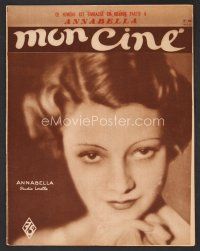 1f383 MON CINE French magazine May 26, 1932 wonderful close up of pretty Annabella!