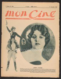 1f382 MON CINE French magazine November 1, 1928 great images of pretty Janet Gaynor!