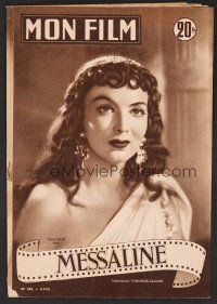 1f341 AFFAIRS OF MESSALINA French magazine July 2, 1952 special issue of Mon Film about this movie!