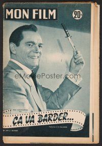 1f362 GIVE 'EM HELL French magazine October 26, 1955 special issue of Mon Film about this movie!
