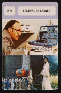 1f264 CANNES FILM FESTIVAL 1974 French card 1970s Gene Hackman in The Conversation!