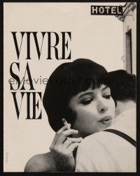 1f287 MY LIFE TO LIVE French promo brochure '62 Godard's Vivre sa Vie, Anna Karina by Vaissier!