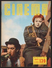 1f404 CINEMA Italian magazine August 10, 1954 Anthony Quinn & Masina in Fellini's La Strada!