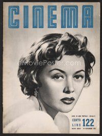 1f403 CINEMA Italian magazine November 30, 1953 sexy Gloria Grahame in Fritz Lang's The Big Heat!
