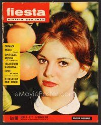 1f407 FIESTA RIVISTA PER TUFFI Italian magazine January 15, 1960 c/u of sexy Claudia Cardinale!