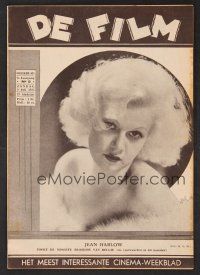 1f319 DE FILM Dutch magazine July 9, 1933 incredibly sexy portrait of Jean Harlow!