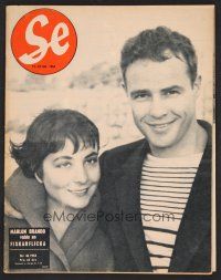 1f428 SE Swedish magazine November 12-18, 1954 super young Marlon Brando!