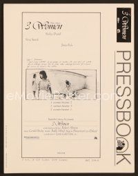 1f430 3 WOMEN pressbook '77 directed by Robert Altman, Shelley Duvall, Sissy Spacek, Janice Rule