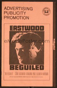 1f442 BEGUILED pressbook '71 Clint Eastwood & Geraldine Page, directed by Don Siegel!