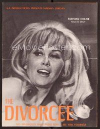 1f460 DIVORCEE pressbook '69 sexy Marsha Jordan has more fun, see for yourself!