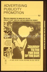 1f484 JOURNEY TO THE FAR SIDE OF THE SUN pressbook '69 Earth meets itself in outer space!