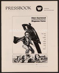 1f510 MAGNUM FORCE int'l pressbook '73 Clint Eastwood is Dirty Harry pointing his huge gun!